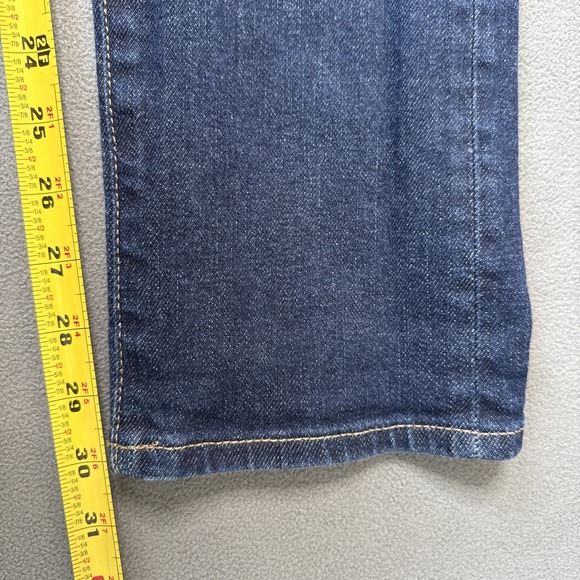 UNIQLO Jeans Mens 32x32 Blue Selvedge Kaihara Slim Straight Japanese Denim - Picture 10 of 13